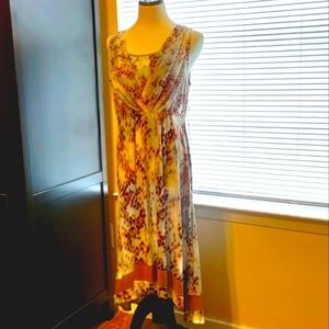 NWT Simply Vera Vera Wang Sleeveless High-Low Dress Size Large